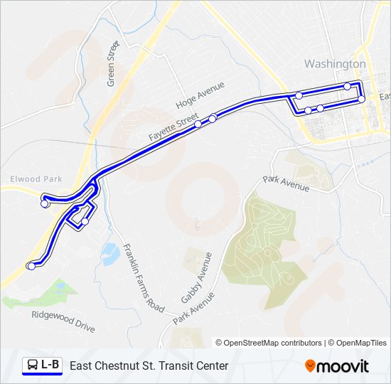 L-B bus Line Map