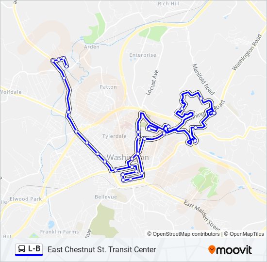 L-B bus Line Map