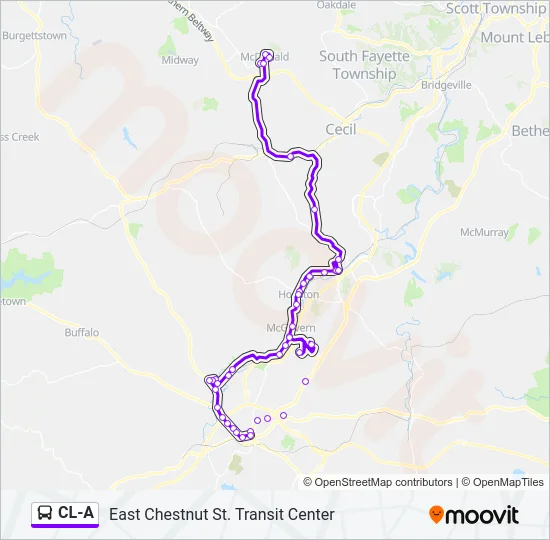 CL-A Bus Line Map
