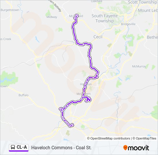 CL-A bus Line Map