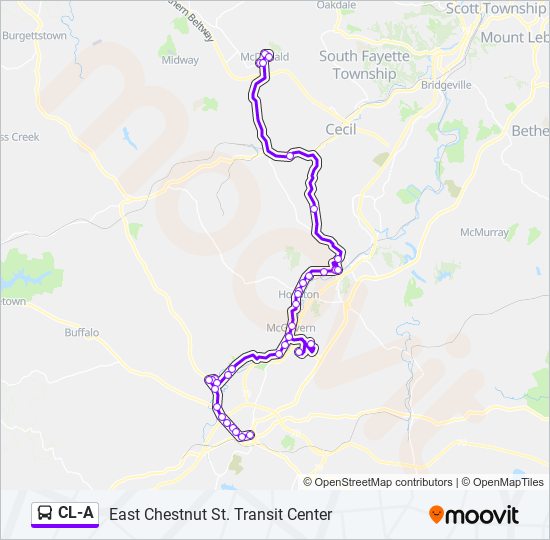 CL-A bus Line Map