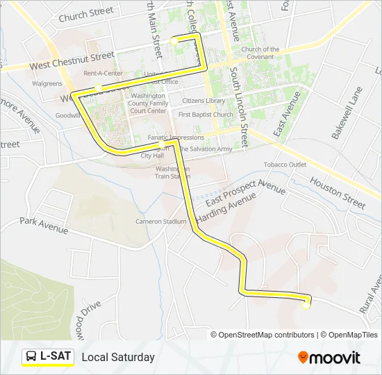 L-SAT Bus Line Map