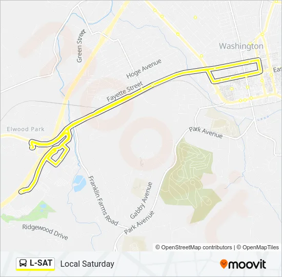 L-SAT Bus Line Map