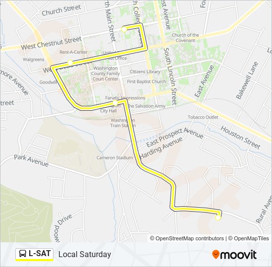 L-SAT bus Line Map