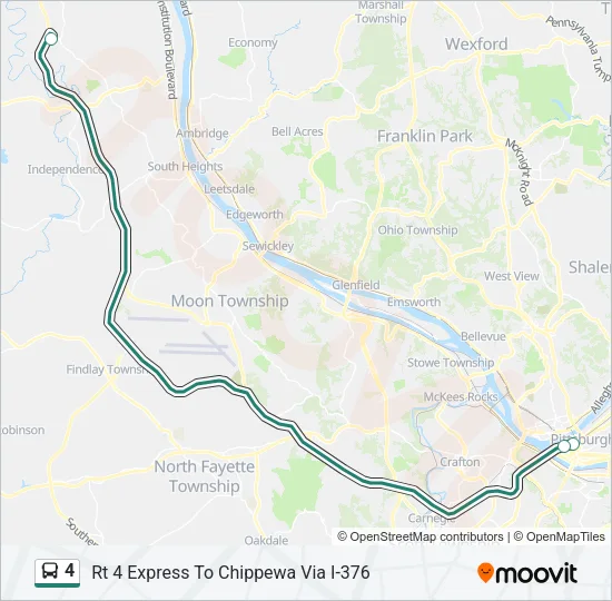 4 Bus Line Map
