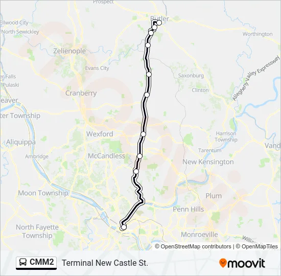 CMM2 Bus Line Map
