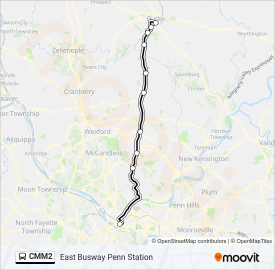 CMM2 bus Line Map