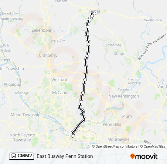 CMM2 Bus Line Map