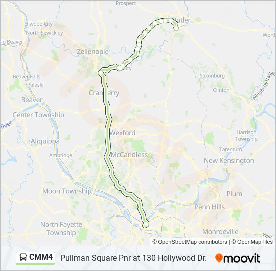 Mapa de CMM4 de autobús