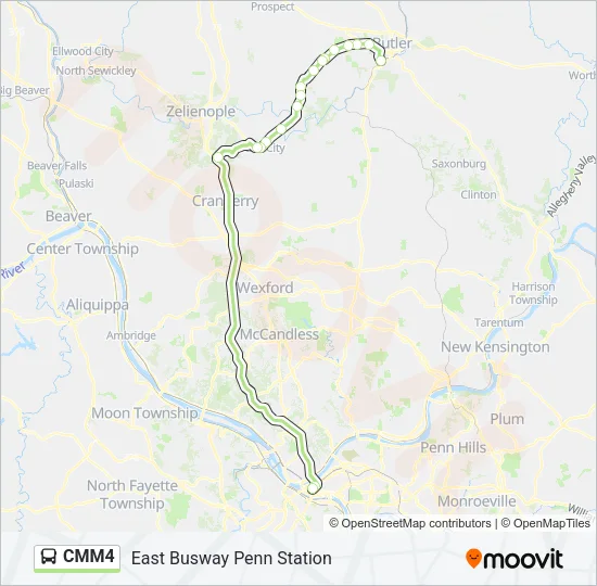 CMM4 Bus Line Map