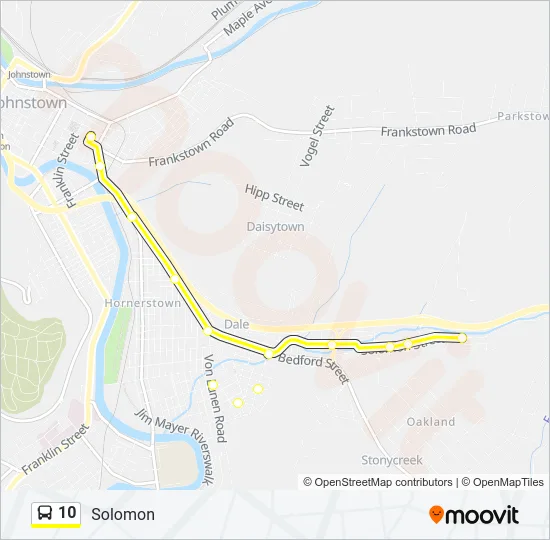 10 Bus Line Map