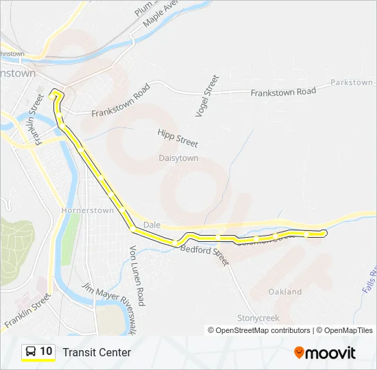 10 Bus Line Map
