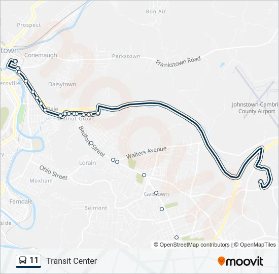11 Bus Line Map