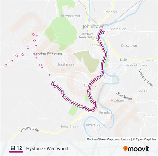 12 Bus Line Map