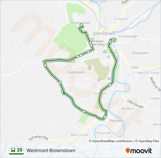 20 bus Line Map