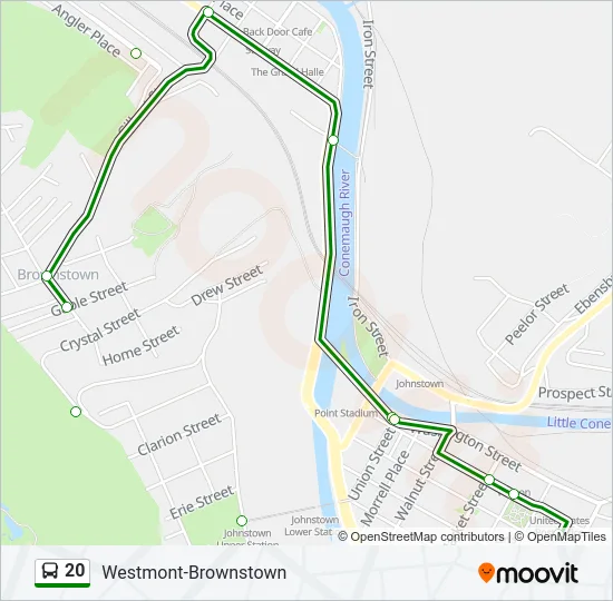 20 Bus Line Map