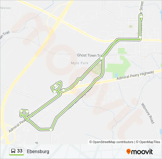 33 Bus Line Map