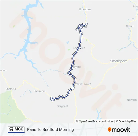 MCC Bus Line Map