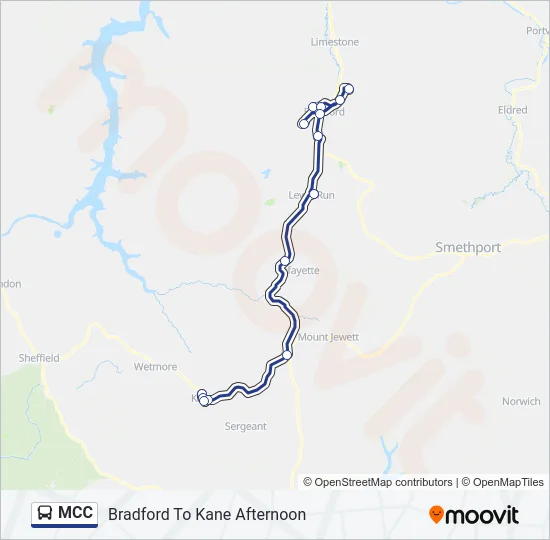 MCC Bus Line Map