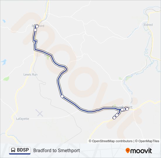 BDSP Bus Line Map