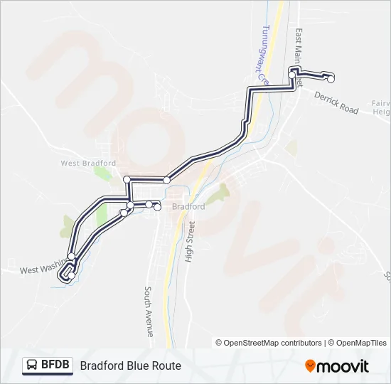 BFDB Bus Line Map