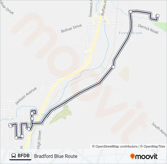 Mapa de BFDB de autobús