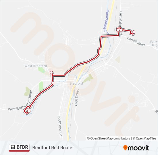 BFDR Bus Line Map