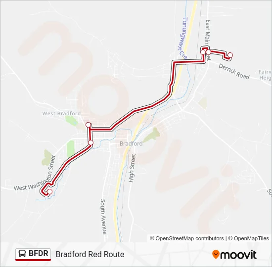 BFDR Bus Line Map