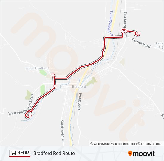 BFDR bus Line Map