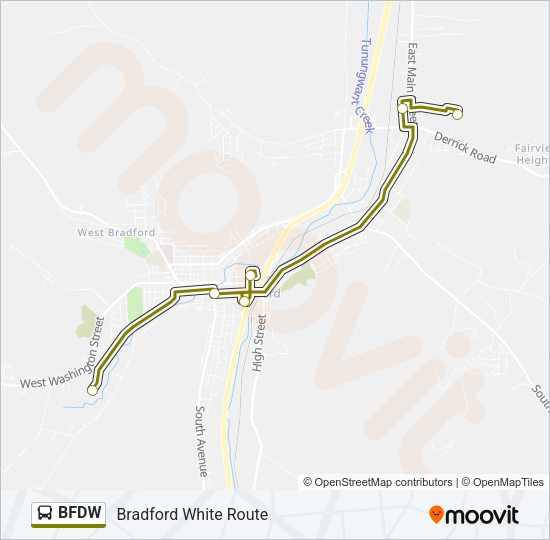 BFDW Bus Line Map