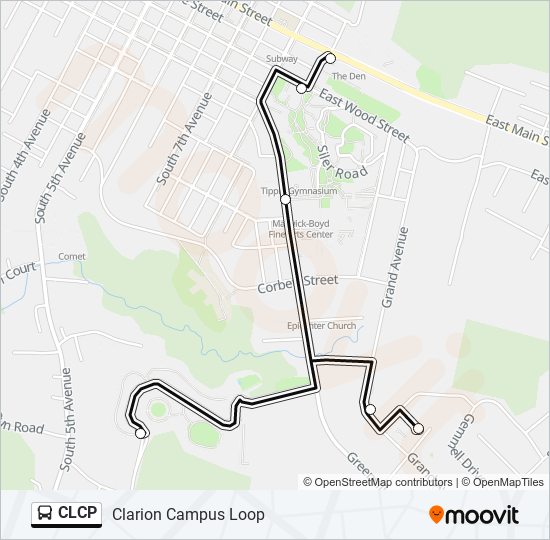CLCP bus Line Map