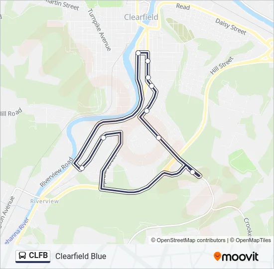 CLFB Bus Line Map