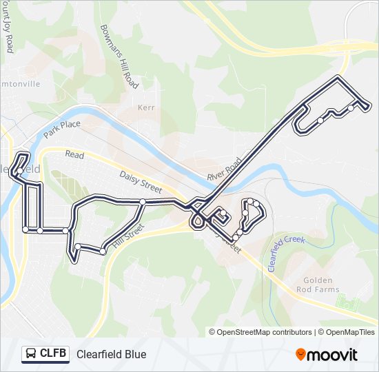 CLFB bus Line Map