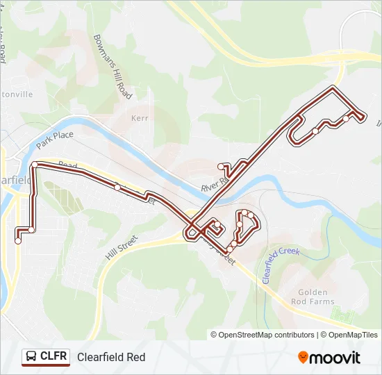 CLFR Bus Line Map