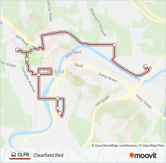 CLFR Bus Line Map