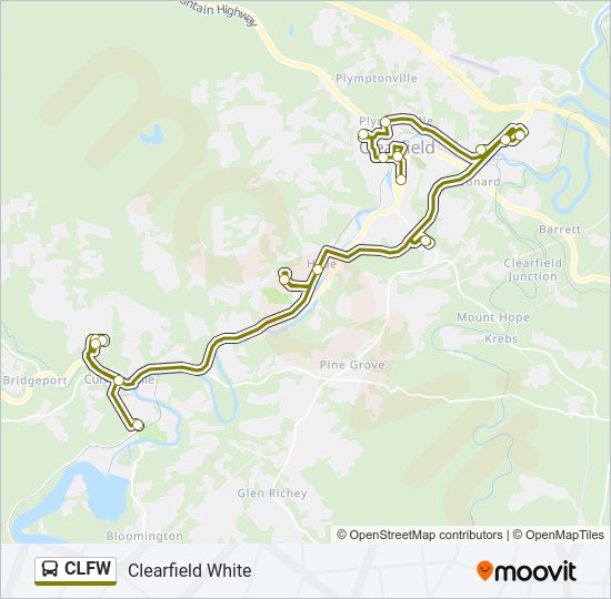 CLFW Bus Line Map