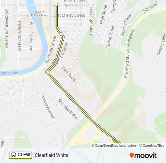CLFW Bus Line Map