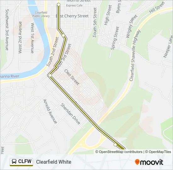 CLFW Bus Line Map
