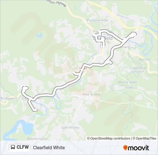 CLFW bus Line Map