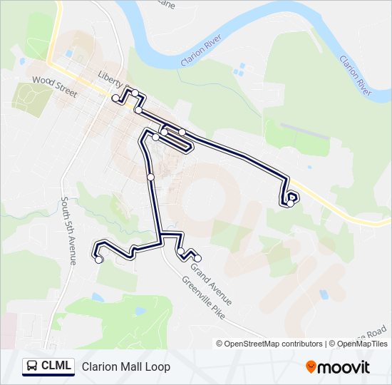 CLML Bus Line Map