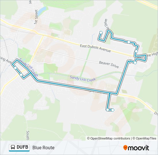 DUFB bus Line Map