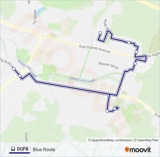 DUFB Bus Line Map