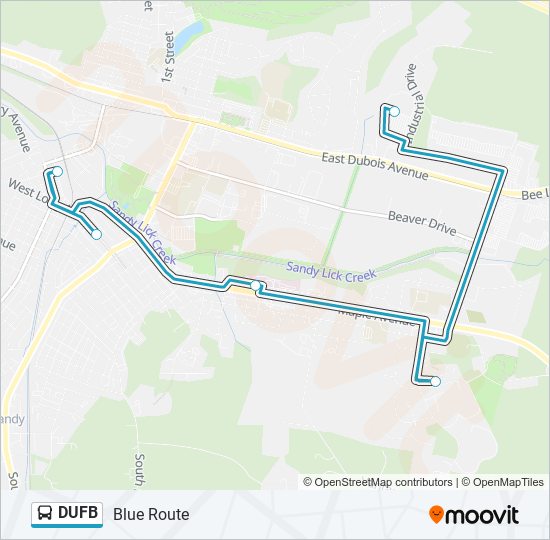 DUFB bus Line Map