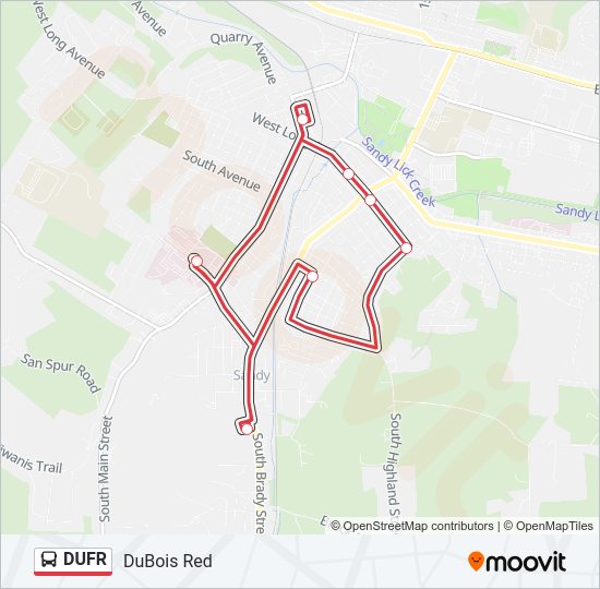 DUFR bus Line Map