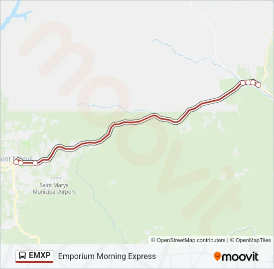 EMXP Bus Line Map