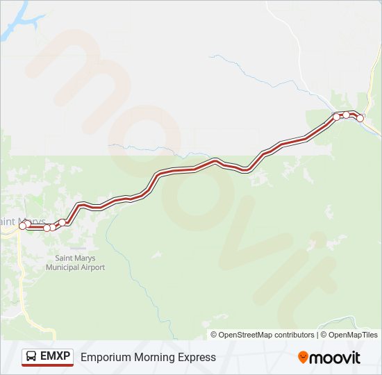 EMXP bus Line Map