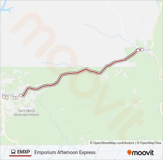 EMXP bus Line Map