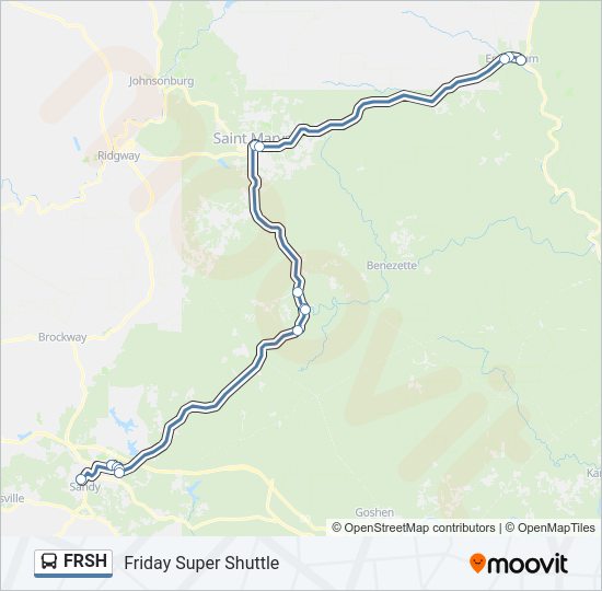 FRSH Bus Line Map