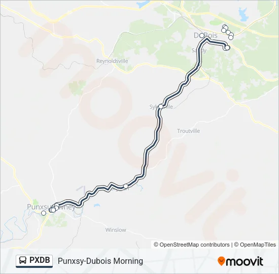 PXDB Bus Line Map