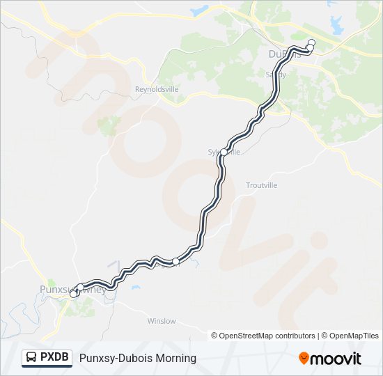 PXDB Bus Line Map